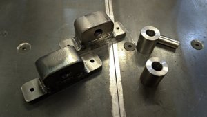 DIY - TIG Welding Cart. Parts for the wheel suspension brackets.